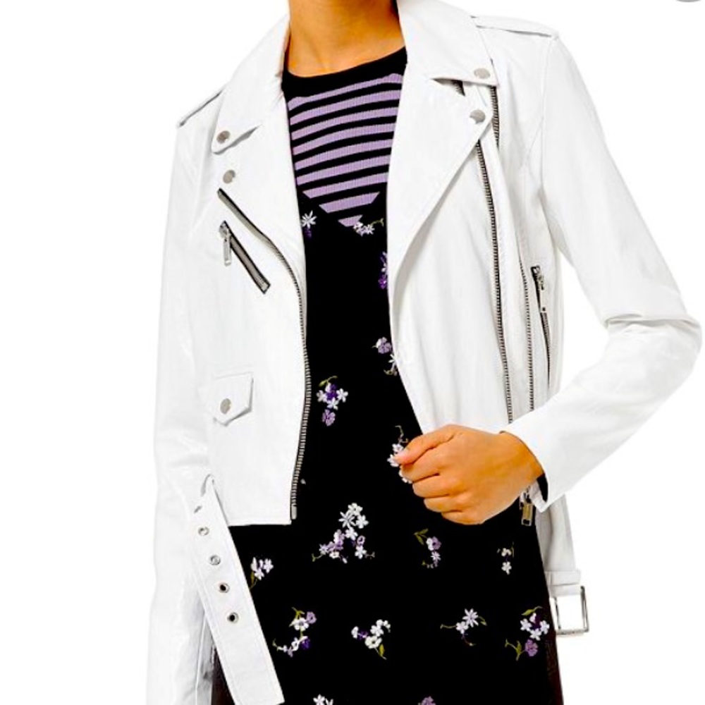 MICHAEL KORS SIZE SMALL FAUX LEATHER JACKET